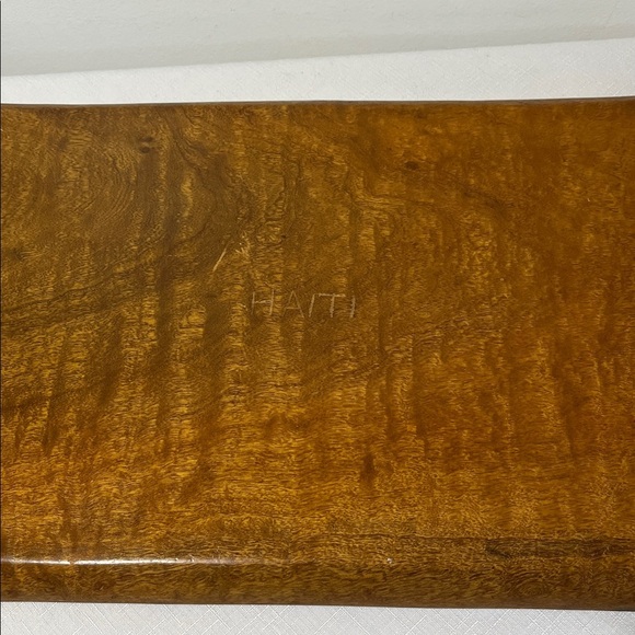 Carved Wooden Tray from Haiti - Picture 5 of 5